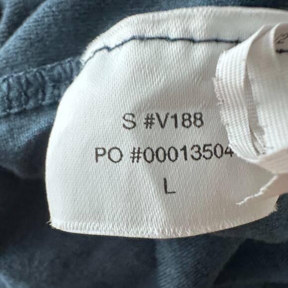 Vuori Polo Shirt Mens Large Heathered Blue Performance Short Sleeve Pullover - Picture 7 of 10